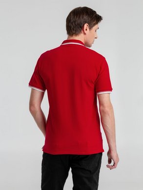 Рубашка поло мужская PRACTICE 270, красный/белый, арт. 2502.50