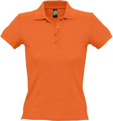 Рубашка поло женская PEOPLE 210, оранжевая, арт. 1895.20