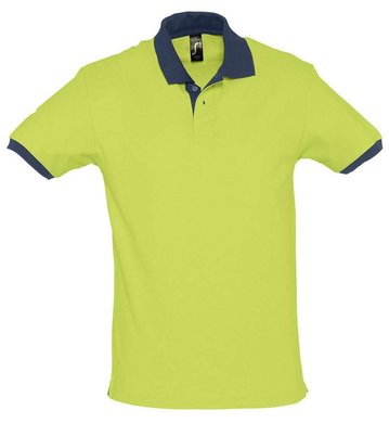 Рубашка поло Prince 190, зеленое яблоко с темно-синим, арт. 6085.94