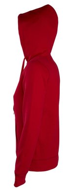 Толстовка женская на молнии с капюшоном Seven Women, красная, арт. 5574.50