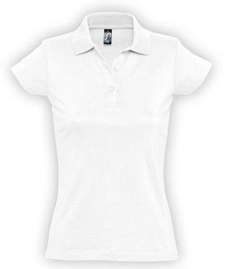 Рубашка поло женская Prescott Women 170, белая, арт. 6087.60