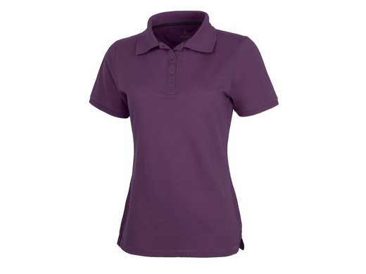 Calgary женская футболка-поло с коротким рукавом, темно-фиолетовый, арт. 3808138