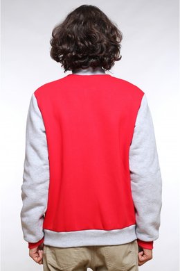 Колледж куртка (бомбер), красная с серым- 0 руб. в 4kraski.ru
