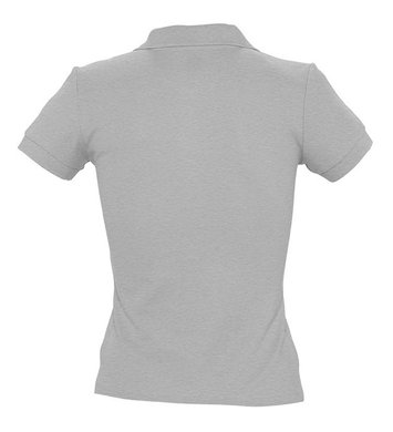 Рубашка поло женская PEOPLE 210, серый меланж- купить в 4kraski.ru