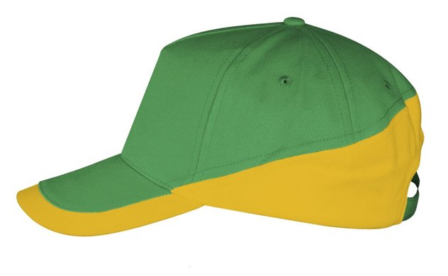 Бейсболка BOOSTER, ярко-зеленая с желтым, арт. 6537.98