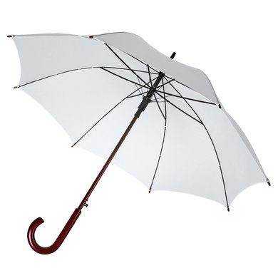 Зонт-трость Unit Standard, белый, арт. 393.66