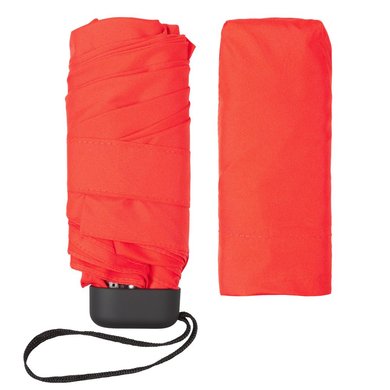 Зонт складной Unit Five, красный в красном чехле