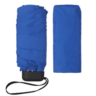 Зонт складной Unit Five, синий в синем чехле