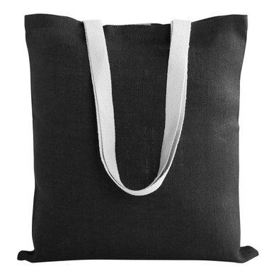 Холщовая сумка на плечо Juhu, черная- купить в 4kraski.ru