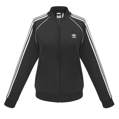 Куртка тренировочная женская на молнии SST TT, черная, арт. 6826.30
