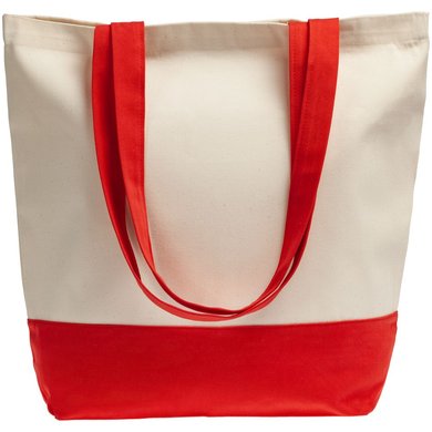 Холщовая сумка Shopaholic, красная , арт. 11743.50 - купить в 4kraski.ru