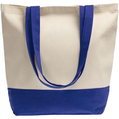 Холщовая сумка Shopaholic, ярко-синяя , арт. 11743.44 - купить в 4kraski.ru
