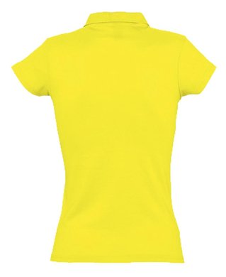 Рубашка поло женская Prescott Women 170, желтая (лимонная) , арт. 6087.89 - купить в 4kraski.ru