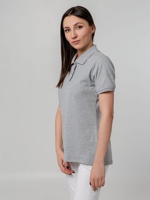 Рубашка поло женская Virma Stretch Lady, серый меланж, арт. 11144.11