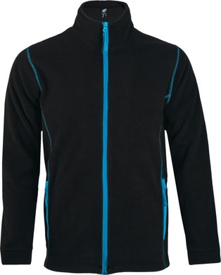 Куртка мужская NOVA MEN 200, черная с ярко-голубым, арт. 5849.34