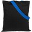 Холщовая сумка BrighTone, черная с ярко-синими ручками - купить в 4kraski.ru
