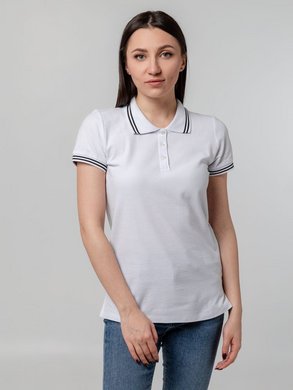 Рубашка поло женская Virma Stripes Lady, белая, арт. 11139.60