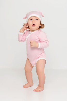 Шапочка детская Baby Prime, розовая с молочно-белым, арт. 17075.15 - 135 руб. в 4kraski.ru
