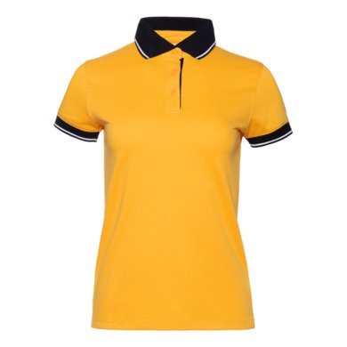Рубашка поло женская StanContrastWomen 185 (04CW), желтая