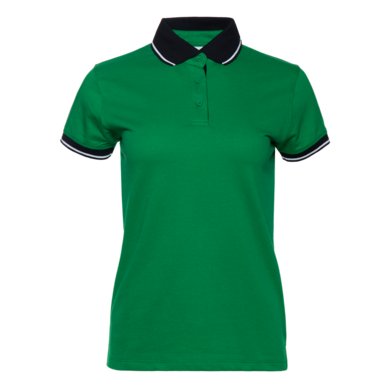 Рубашка поло женская StanContrastWomen 185 (04CW), зеленая