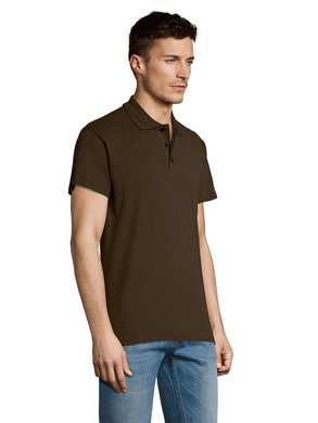 Рубашка поло мужская Summer 170, темно-коричневая (шоколад), арт. 1379.59