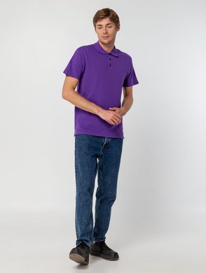 Рубашка поло мужская Summer 170, темно-фиолетовая, арт. 1379.77