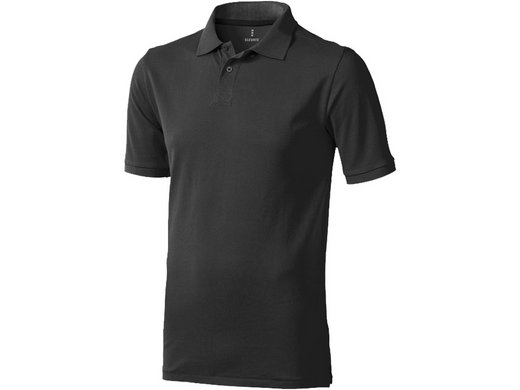 Calgary мужская футболка-поло с коротким рукавом, антрацит, арт. 3808095